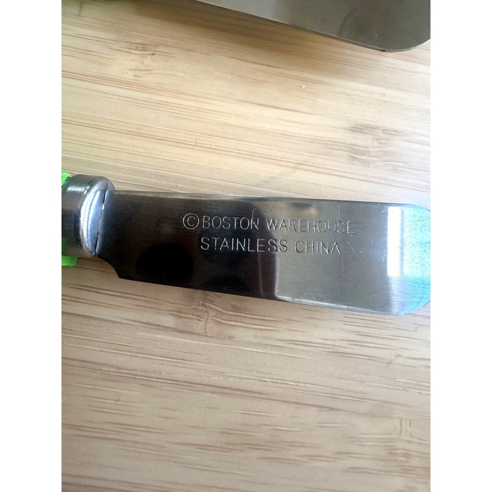 VTG Boston Warehouse Christmas Tree Cheese Spreaders Set of 3 Stainless Steel - Picture 3 of 3